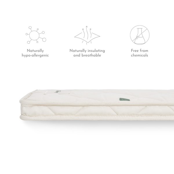The Little Green Sheep - Natural Mattress to fit Next to Me Crib 83x50cm