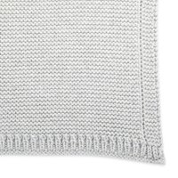 The Little Green Sheep - Organic Knitted Cellular Baby Blanket - Dove