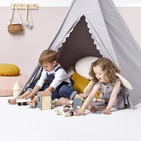 The Little Green Sheep - Kids Teepee Play Tent - Grey