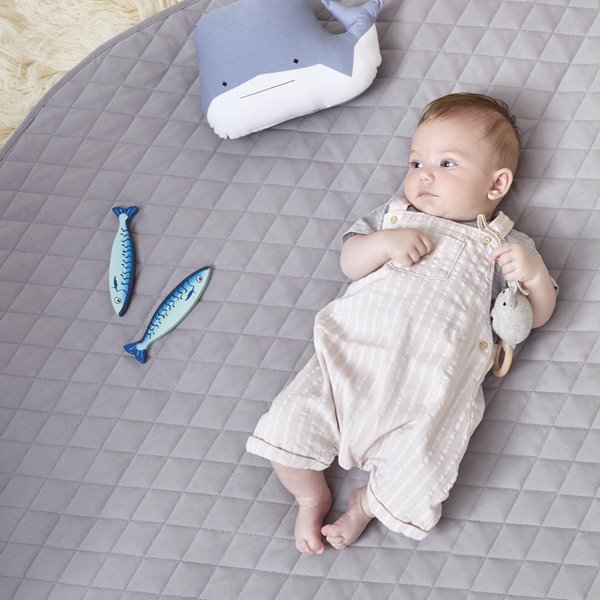 The Little Green Sheep - Baby Playmat - Grey