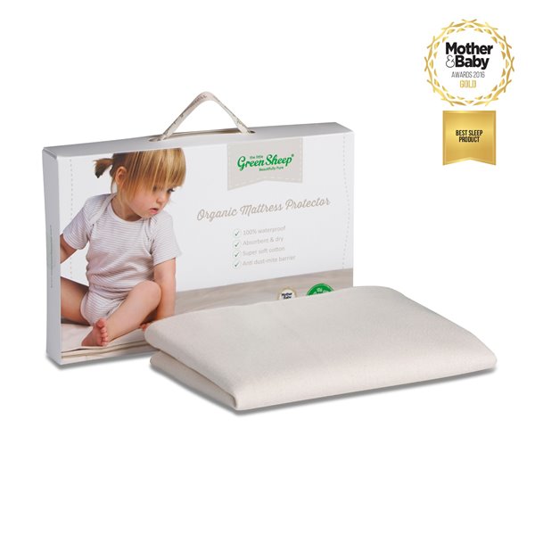 The Little Green Sheep - Mattress Protector Cot To Fit 70x132cm