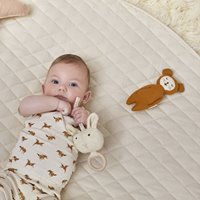The Little Green Sheep - Quilted Baby Playmat - Linen