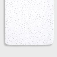 The Little Green Sheep - Organic Crib Fitted Sheet - White Rice