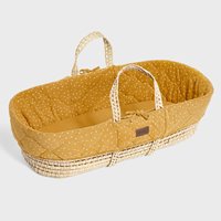 The Little Green Sheep - Natural Quilted Moses Basket Replacement Liner – Honey Rice