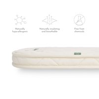 The Little Green Sheep - Natural Carrycot Mattress to fit Bugaboo Fox 5