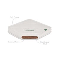 The Little Green Sheep - Natural Baby Mattress to fit Bedside Bay Crib 81x42cm
