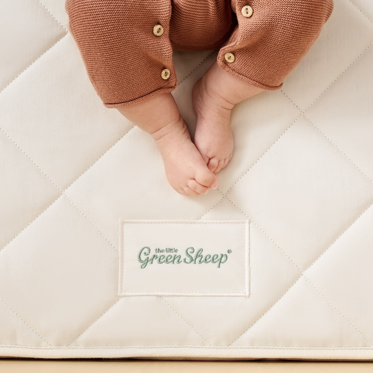 green sheep cot bed mattress